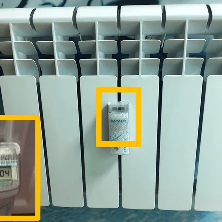 Распределитель тепла Индивид без радиовыхода с монтажом в г. Королев, ул. Ленина, д. 27